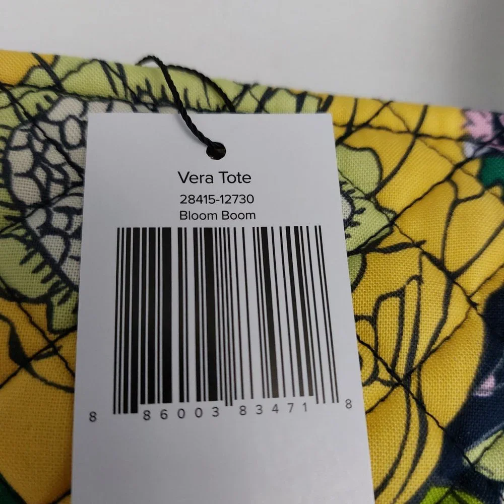 Vera Bradley Bloom Boom - Recycled Cotton large Vera Tote NWT